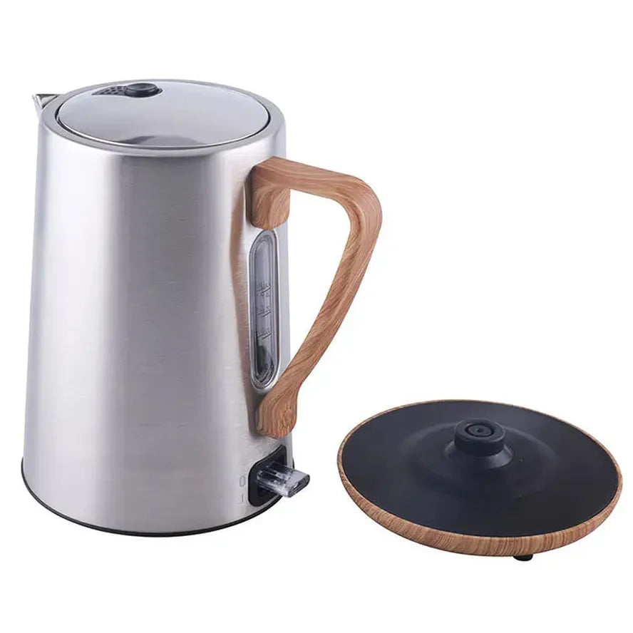 HKM-350803 Stainless Steel Cordless Electric Kettle 1.7L with Concealed Heating Element and Auto Shutoff