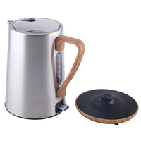 HKM-350803 Stainless Steel Cordless Electric Kettle 1.7L with Concealed Heating Element and Auto Shutoff