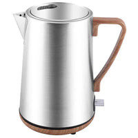 HKM-350803 Stainless Steel Cordless Electric Kettle 1.7L with Concealed Heating Element and Auto Shutoff