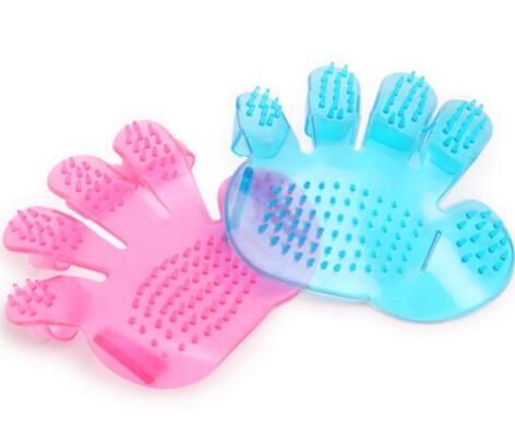 HKM-3509053 Adjustable Pet Finger Grooming Brush for Bathing and Massaging Cats and Dogs