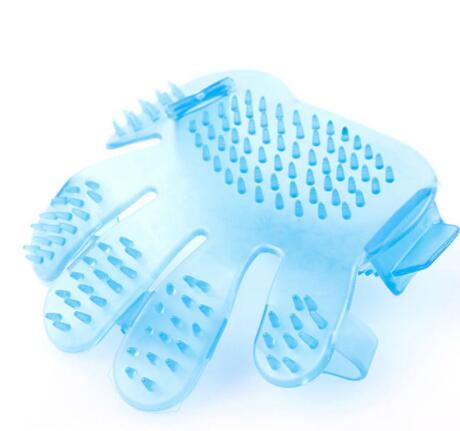 HKM-3509053 Adjustable Pet Finger Grooming Brush for Bathing and Massaging Cats and Dogs