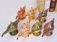 HKM-351123 Aladdin-Inspired Zinc Alloy Magic Lamp Decorative Ornament