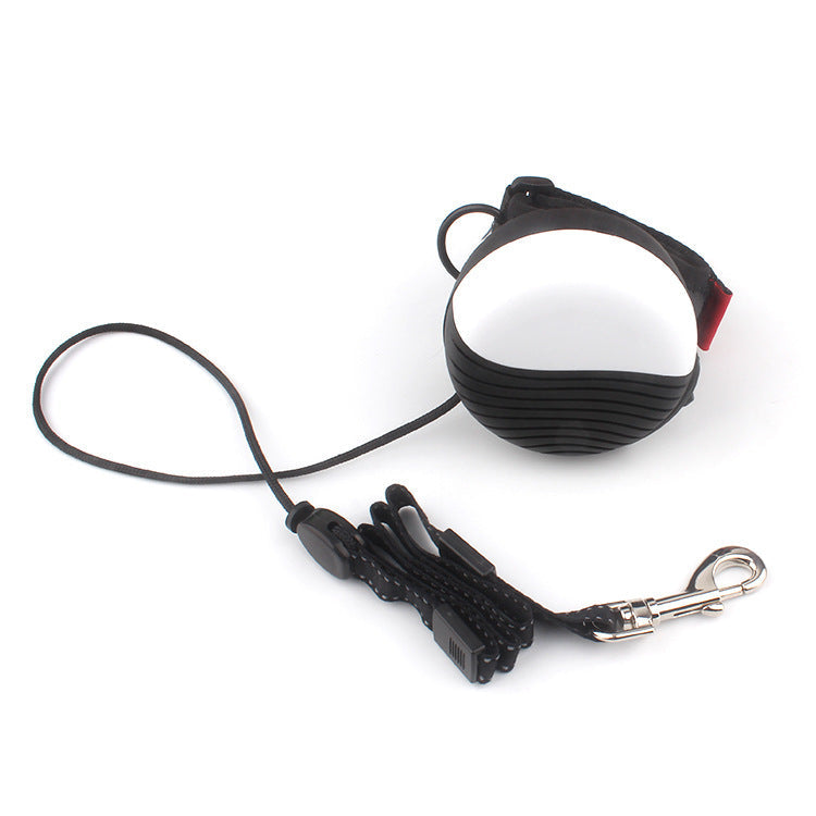 HKM-351187 Hands-Free Automatic Telescopic Traction Rope for Cats and Dogs, 3m High Strength Nylon and Polyester