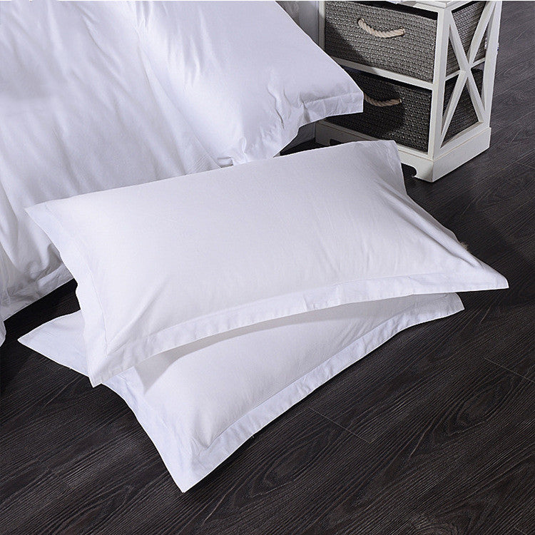 HKM-351187 Single Bed Cotton Pillowcase - Pure Cotton, Various Weaving & Density Options, Suitable for Hotels and Home Use