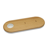 HKM-351251 Natural Bamboo Wireless Charger with Ultra-Thin Design and Durable Structure