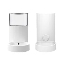 HKM-3513149 Automatic Plastic Cat Water Dispenser and Feeder Set - Easy to Clean, Eco-Friendly, White