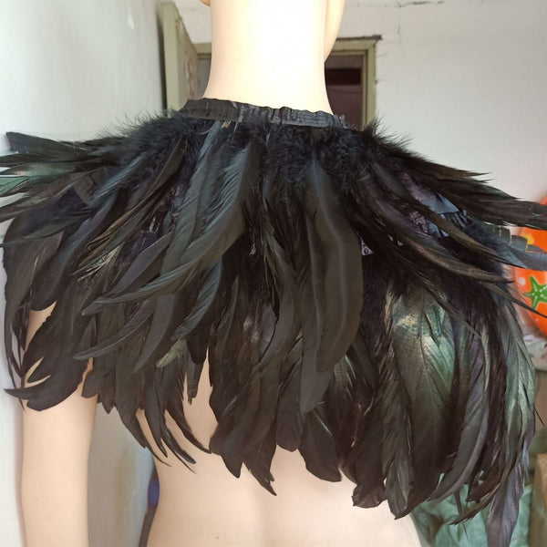 HKM-351315 Feather Vest Fur Shawl Scarf for All Seasons