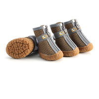 HKM-3513789 Dog Foot Covers - Waterproof & Breathable Pet Shoes with Non-Slip Bottom in Various Colors and Materials