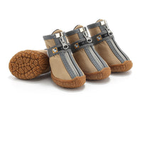HKM-3513789 Dog Foot Covers - Waterproof & Breathable Pet Shoes with Non-Slip Bottom in Various Colors and Materials