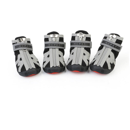 HKM-3513789 Dog Foot Covers - Waterproof & Breathable Pet Shoes with Non-Slip Bottom in Various Colors and Materials