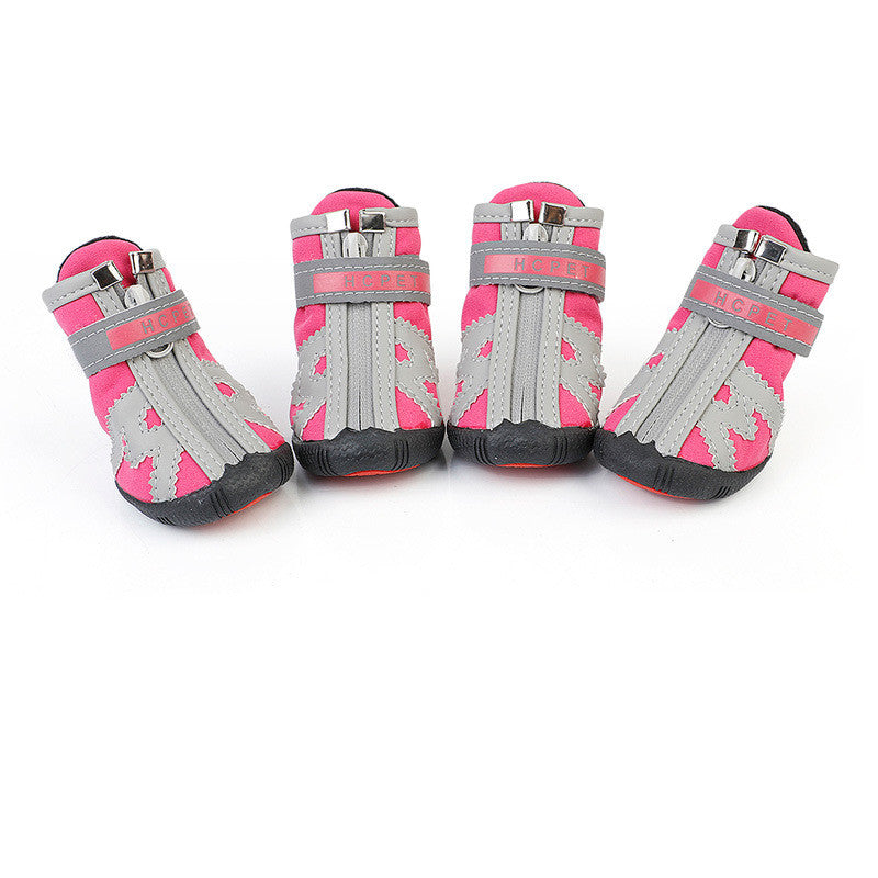 HKM-3513789 Dog Foot Covers - Waterproof & Breathable Pet Shoes with Non-Slip Bottom in Various Colors and Materials