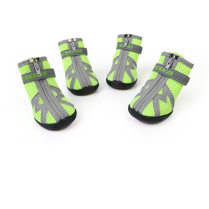 HKM-3513789 Dog Foot Covers - Waterproof & Breathable Pet Shoes with Non-Slip Bottom in Various Colors and Materials