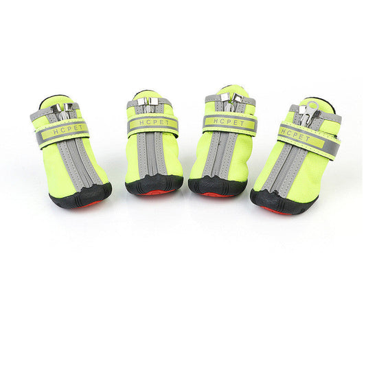 HKM-3513789 Dog Foot Covers - Waterproof & Breathable Pet Shoes with Non-Slip Bottom in Various Colors and Materials