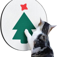 HKM-351379 Wall Mounted Cat Scratching Pad with Catnip - Durable Cardboard Scratcher for Indoor Cats