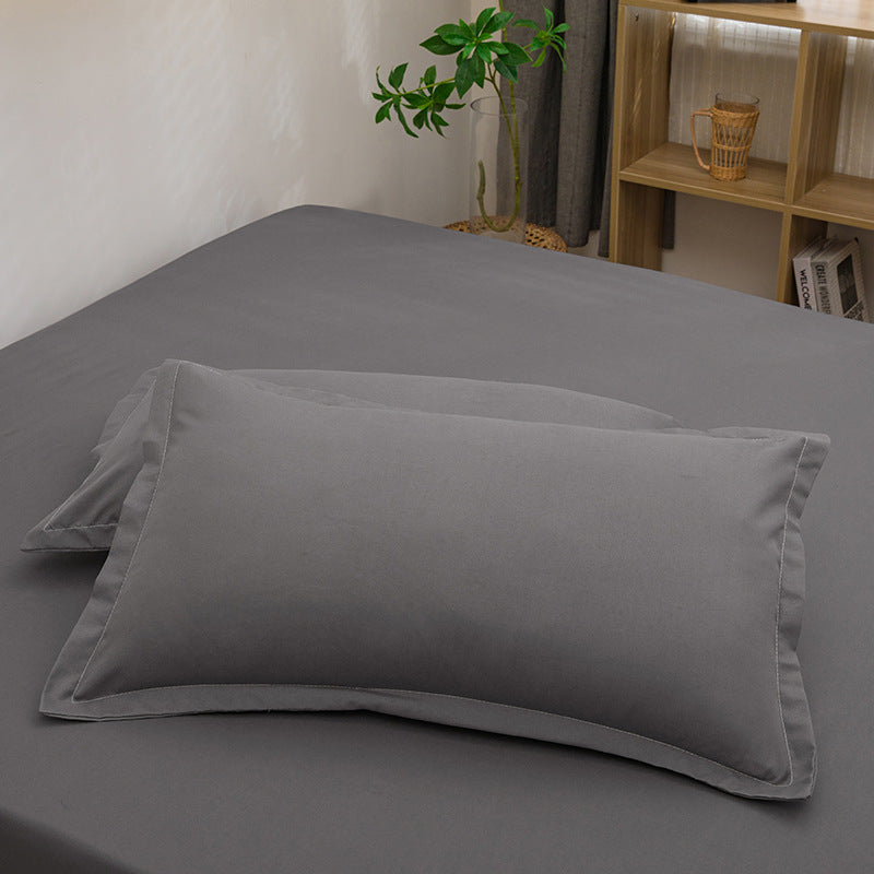HKM-351507 Modern White Washed Cotton Pillowcase 48x74cm