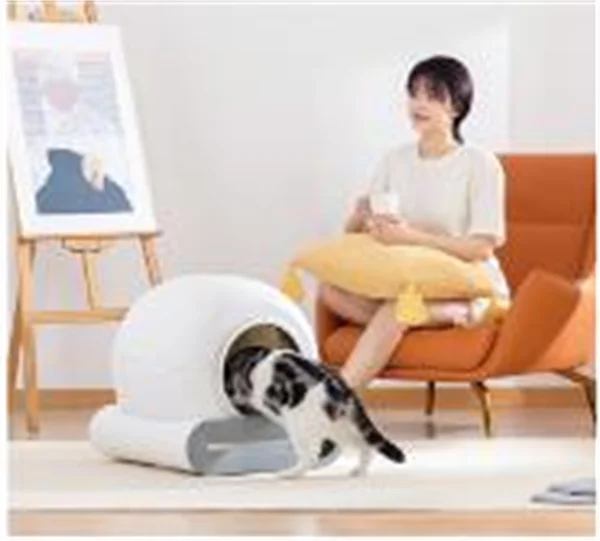 HKM-351635 Extra Large Fully Enclosed Automatic Smart Electric Cat Litter Box with Eco-Friendly Features