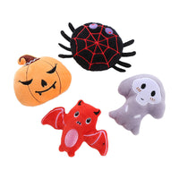 HKM-3516605 Halloween Catnip Plush Toy for Cats - Spider, Pumpkin, Ghost, and Bat Designs