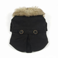HKM-3517501 British Style Plush Padded Cotton Pet Outfit for All Sizes