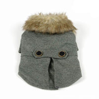 HKM-3517501 British Style Plush Padded Cotton Pet Outfit for All Sizes