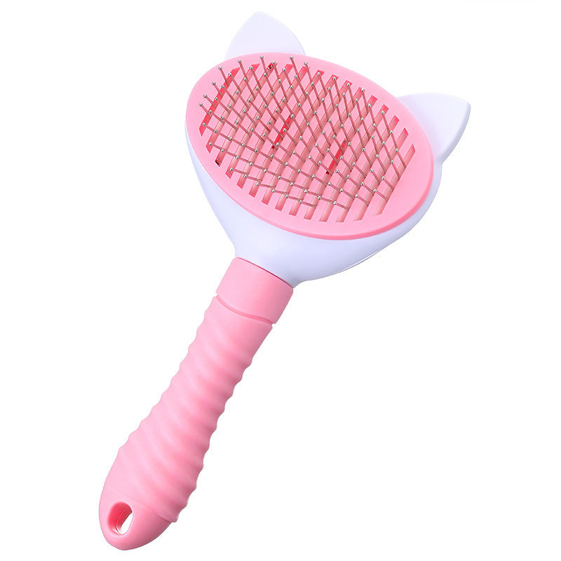 HKM-3518525 Versatile Pet Comb for Long and Short-Haired Cats and Dogs - ABS & Stainless Steel, Comfortable Grip, Easy Hair Removal