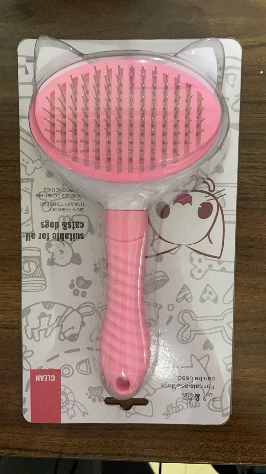 HKM-3518525 Versatile Pet Comb for Long and Short-Haired Cats and Dogs - ABS & Stainless Steel, Comfortable Grip, Easy Hair Removal