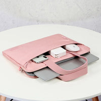 HKM-351891 Ultrathin Portable Waterproof Pink Laptop Messenger Bag for 15 Inch Laptops