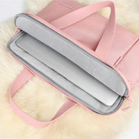 HKM-351891 Ultrathin Portable Waterproof Pink Laptop Messenger Bag for 15 Inch Laptops