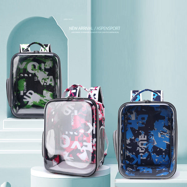 HKM-3519165 Transparent Breathable Pet Backpack for Outdoor Travel - Available in Multiple Colors