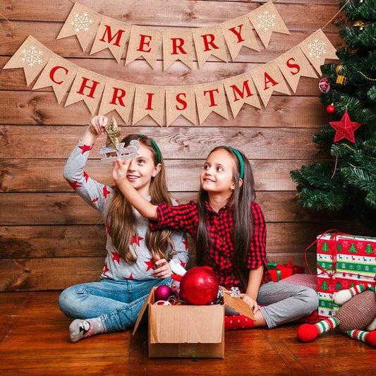HKM-351955 Colorful Christmas Fishtail Banner Decoration for Home and Hotel Use