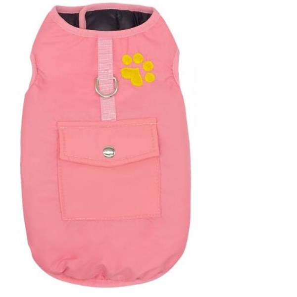 HKM-3522365 Cozy Winter Cotton Dog Coat with Adjustable Fit for Cold Weather