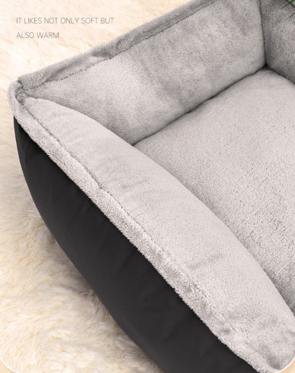 HKM-3522749 Universal Pet Nest - Removable & Washable, All-Season Cozy Bed in Gray (S, M, L, XL)