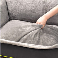 HKM-3522749 Universal Pet Nest - Removable & Washable, All-Season Cozy Bed in Gray (S, M, L, XL)