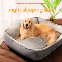 HKM-3522749 Universal Pet Nest - Removable & Washable, All-Season Cozy Bed in Gray (S, M, L, XL)