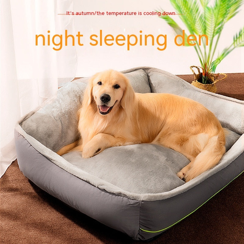 HKM-3522749 Universal Pet Nest - Removable & Washable, All-Season Cozy Bed in Gray (S, M, L, XL)
