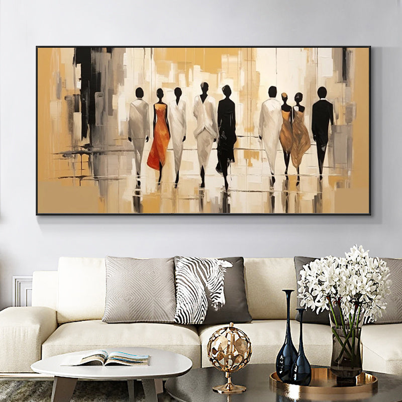 HKM-352275 Abstract Modern Landscape Oil Painting on Canvas for Living Room Decor - Unique Hand-Painted Artwork