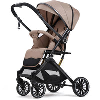 HKM-352531 Luxury Two-Way Push Lightweight Stroller for Newborns - Foldable Travel Baby Trolley Pram