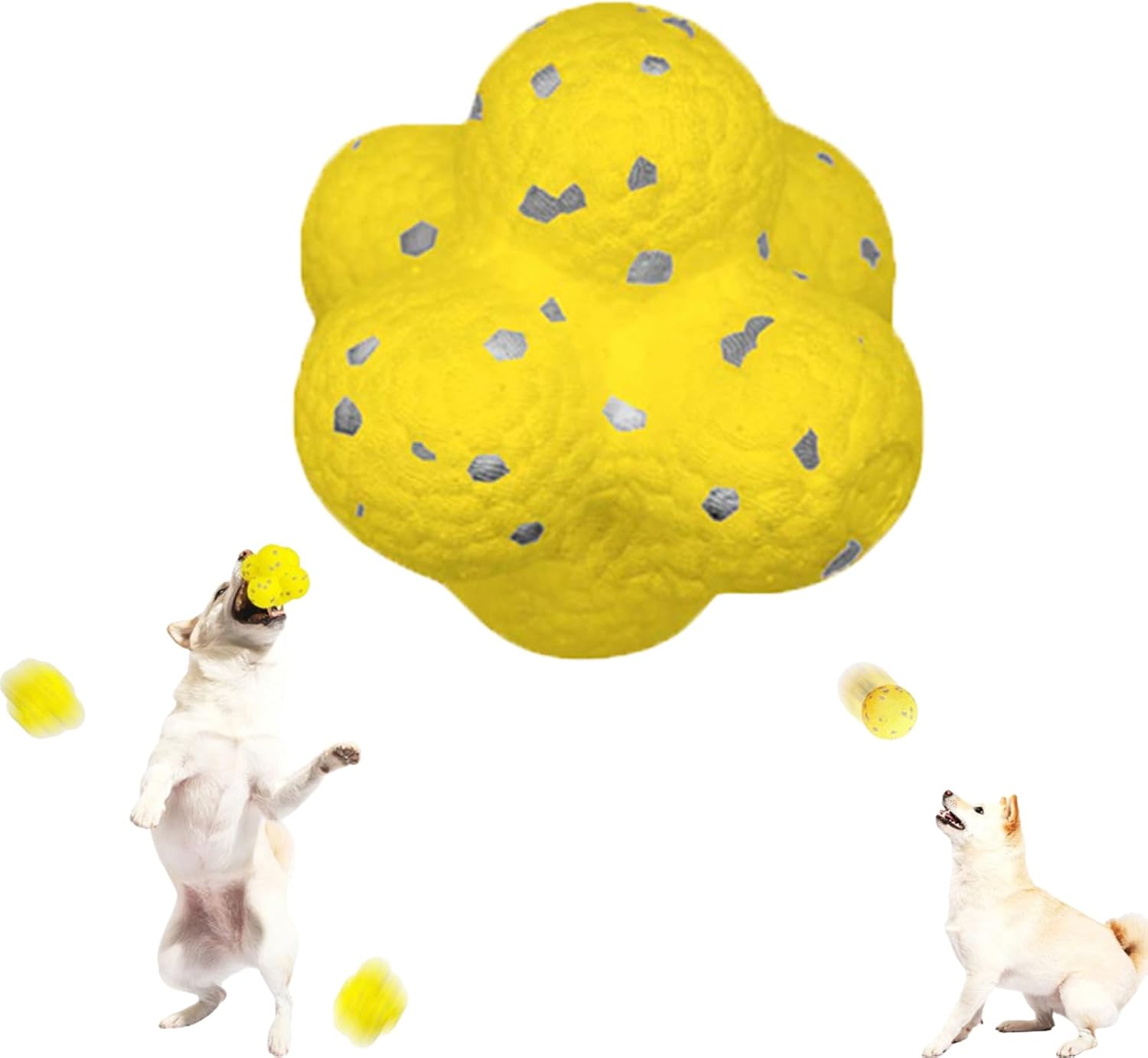 HKM-3525949 Calming Fetch Tennis Ball for Dogs - Soft, Lightweight Toy to Ease Anxiety and Promote Activity