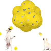 HKM-3525949 Calming Fetch Tennis Ball for Dogs - Soft, Lightweight Toy to Ease Anxiety and Promote Activity