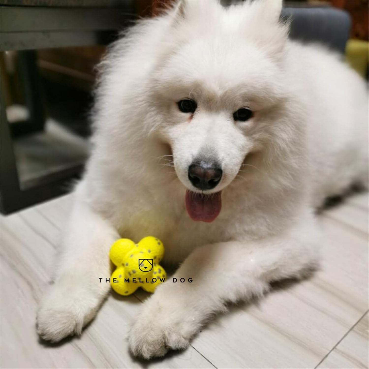 HKM-3525949 Calming Fetch Tennis Ball for Dogs - Soft, Lightweight Toy to Ease Anxiety and Promote Activity