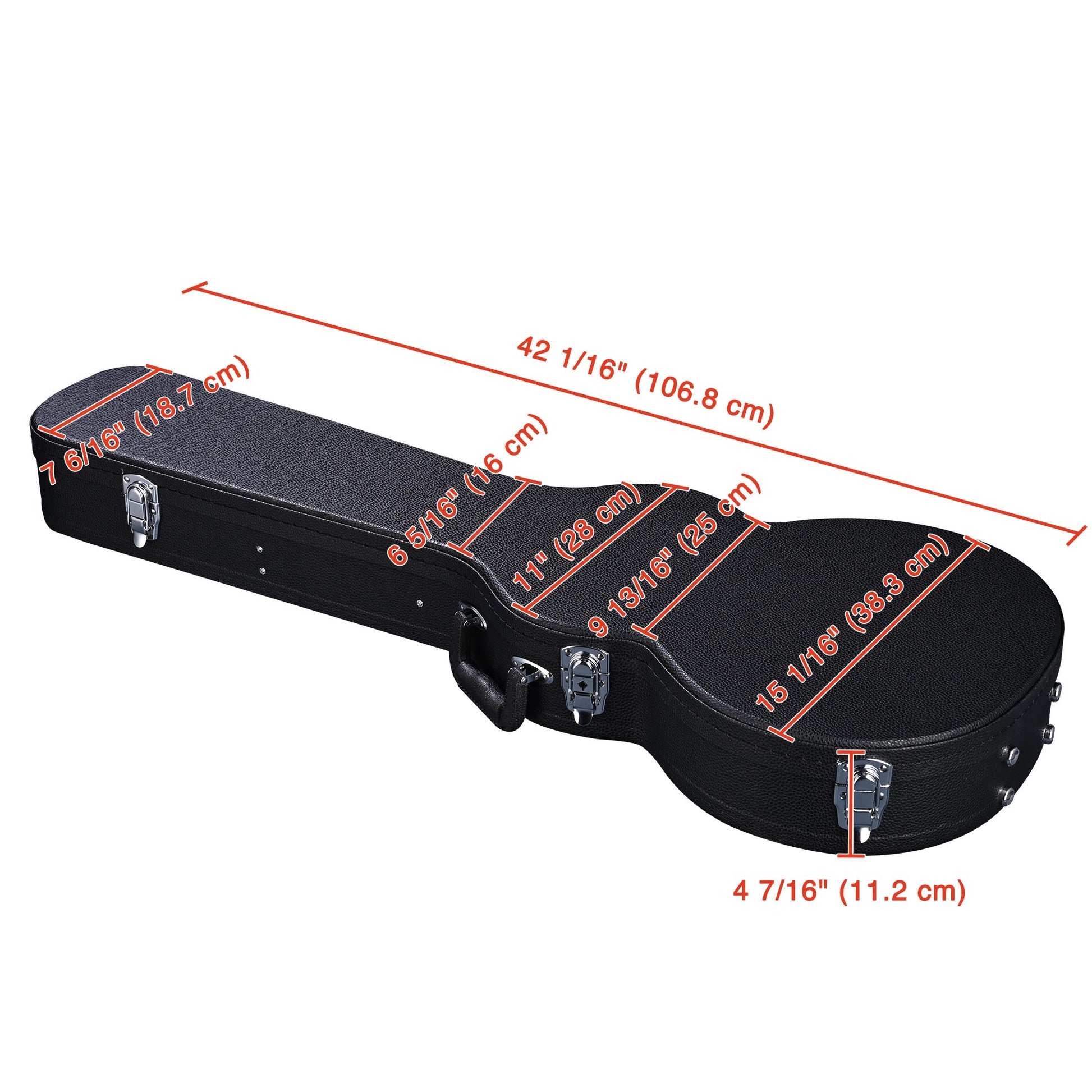 HKM-352595 Hard Plywood Folk Guitar Case Wrapped in Durable PU Leather
