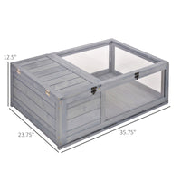 HKM-3526333 3-Window Reptile Cage with Slide-Out Tray for Turtles and Small Animals