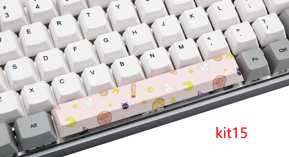 HKM-352659 6.25U PBT Five-Sided Sublimation Mechanical Keycap - Original Height Spacebar Replacement