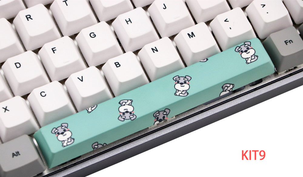 HKM-352659 6.25U PBT Five-Sided Sublimation Mechanical Keycap - Original Height Spacebar Replacement