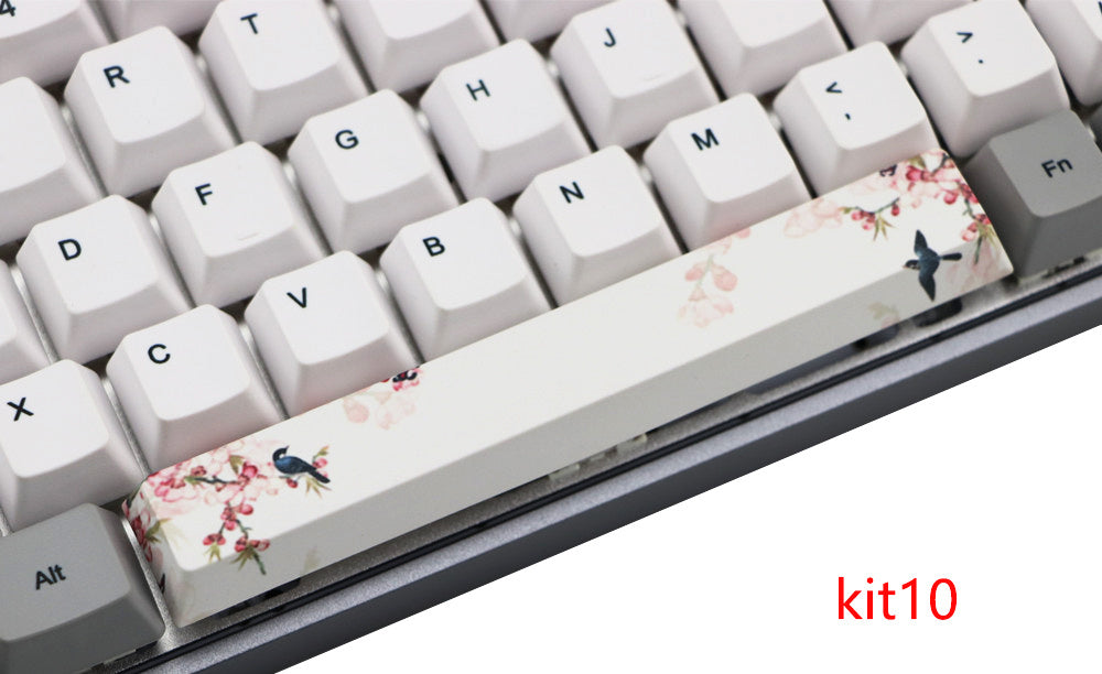 HKM-352659 6.25U PBT Five-Sided Sublimation Mechanical Keycap - Original Height Spacebar Replacement