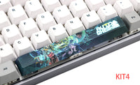 HKM-352659 6.25U PBT Five-Sided Sublimation Mechanical Keycap - Original Height Spacebar Replacement