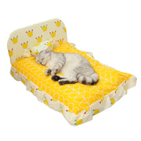 HKM-3527101 Cozy Teddy Small Dog and Cat Bed - Soft PP Cotton, Multiple Sizes Available
