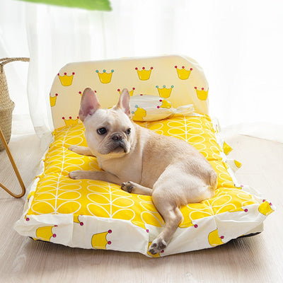 HKM-3527101 Cozy Teddy Small Dog and Cat Bed - Soft PP Cotton, Multiple Sizes Available