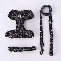 HKM-3527229 Adjustable Dog Breast Strap with Leash and Collar - Multiple Colors Available