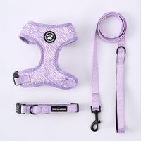 HKM-3527229 Adjustable Dog Breast Strap with Leash and Collar - Multiple Colors Available