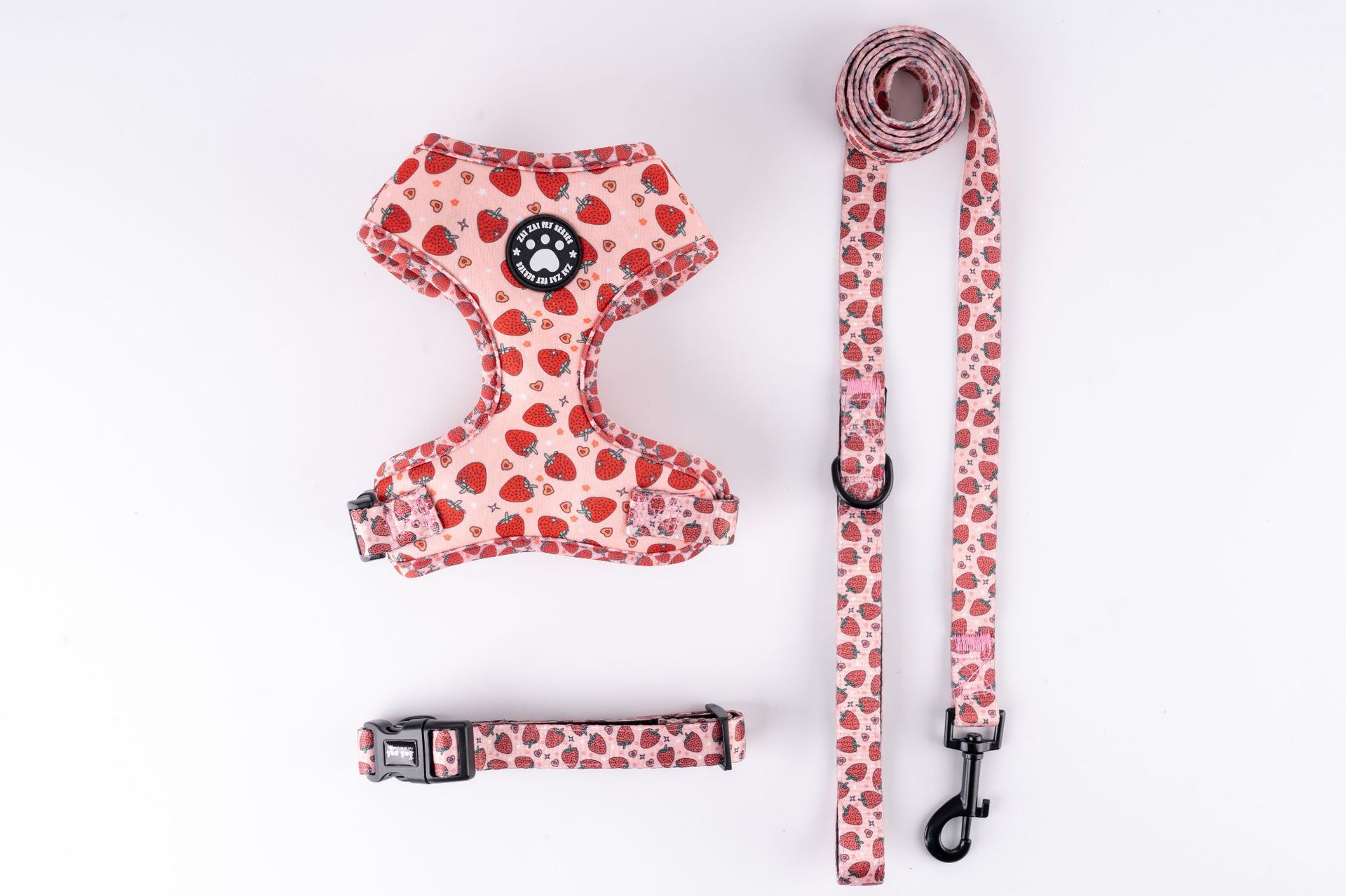 HKM-3527229 Adjustable Dog Breast Strap with Leash and Collar - Multiple Colors Available